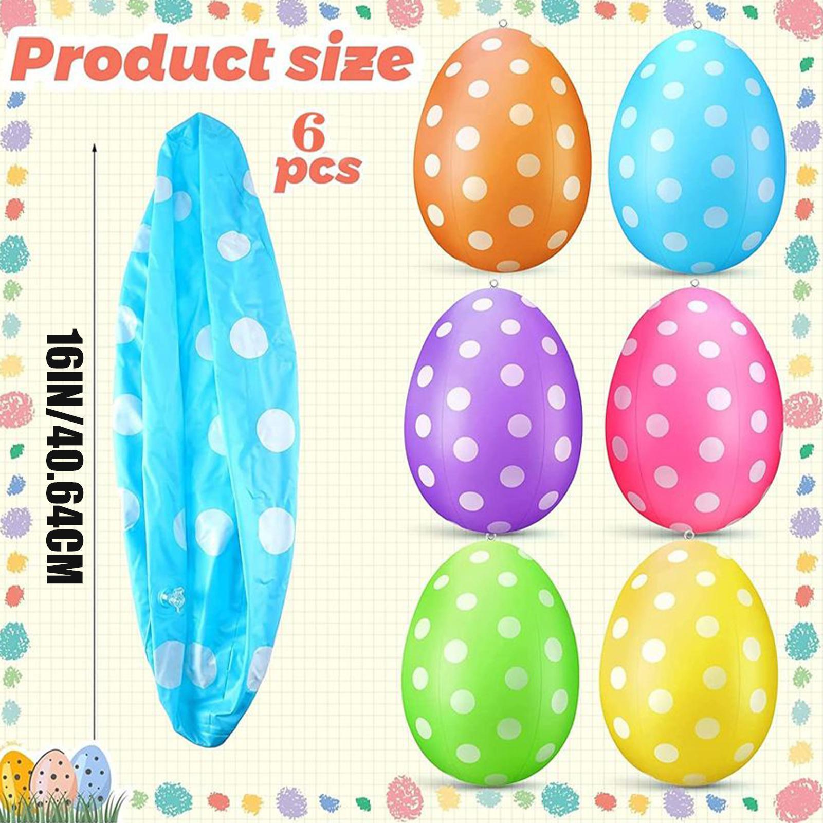 Inflatable Easter Eggs 6Pcs/se - огляд і ціна Kids Yard Toys