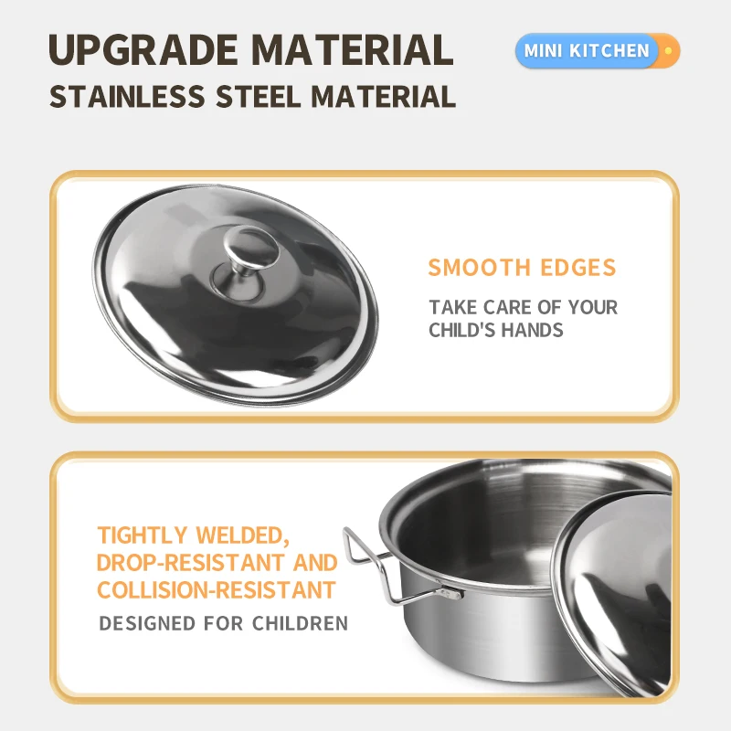 Stainless Steel Kids Kitchen T - огляд і ціна Kids Toys Kitchen Set
