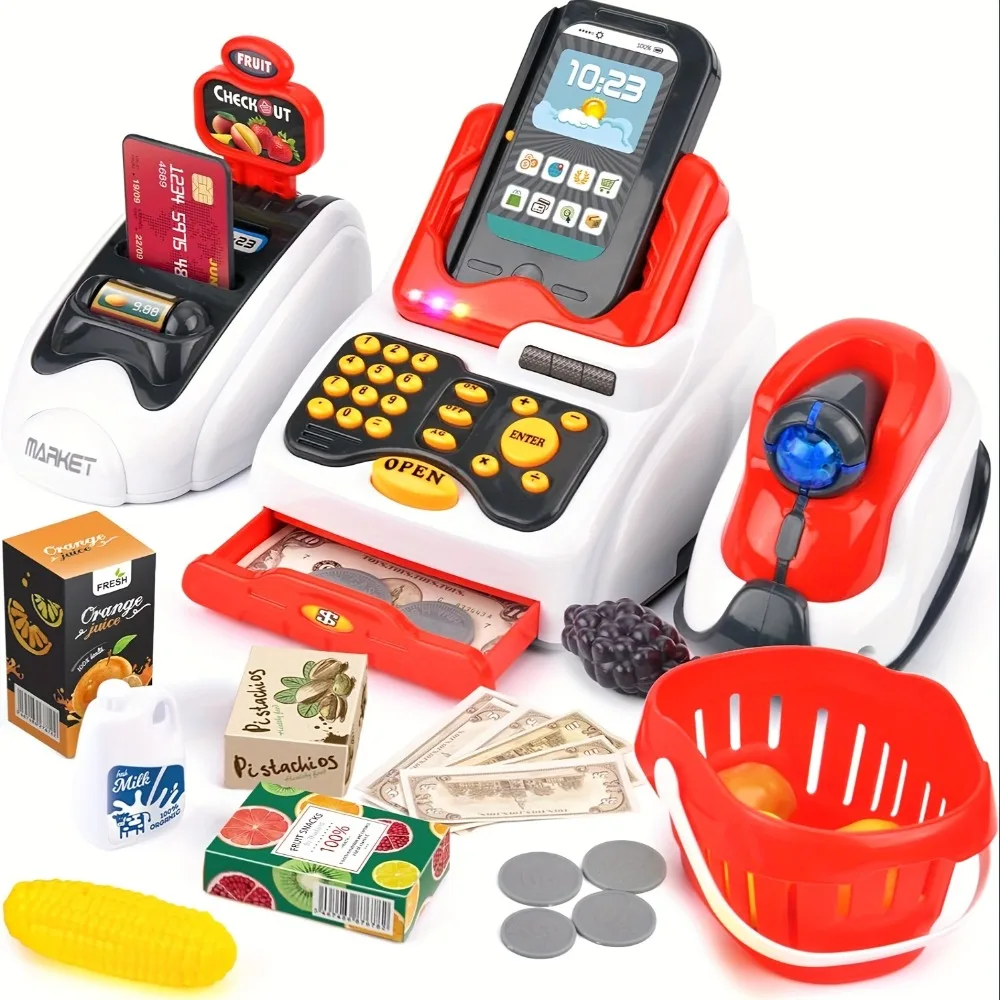 33PCS Toy Cash Register for Ki - огляд і ціна Toy Cash Register